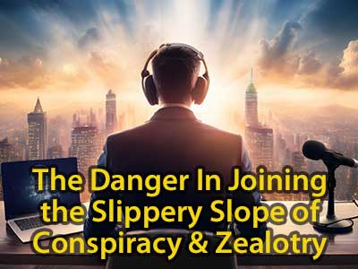 The Danger In Joining the Slippery Slope of Conspiracy and Zealotry
